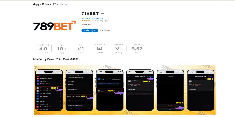 Hướng dẫn tải app của 789Bet trên IOS