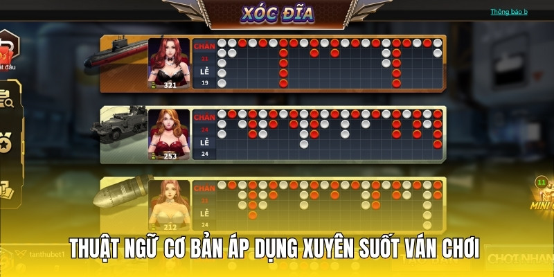 Thuật ngữ cơ bản áp dụng xuyên suốt ván chơi